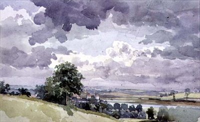 Vue sur la Deben depuis une Éminence, Woodbridge, Suffolk - Thomas Churchyard